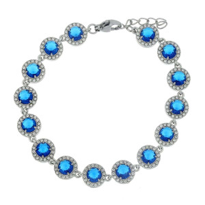 BRACCIALE MINERVA MM 8 IN ACCIAIO CM 17+4