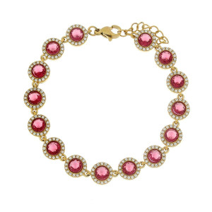 BRACCIALE MINERVA MM 8 IN ACCIAIO CM 17+4