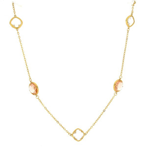 COLLANA LEDA CM 90+5 IN ACCIAIO