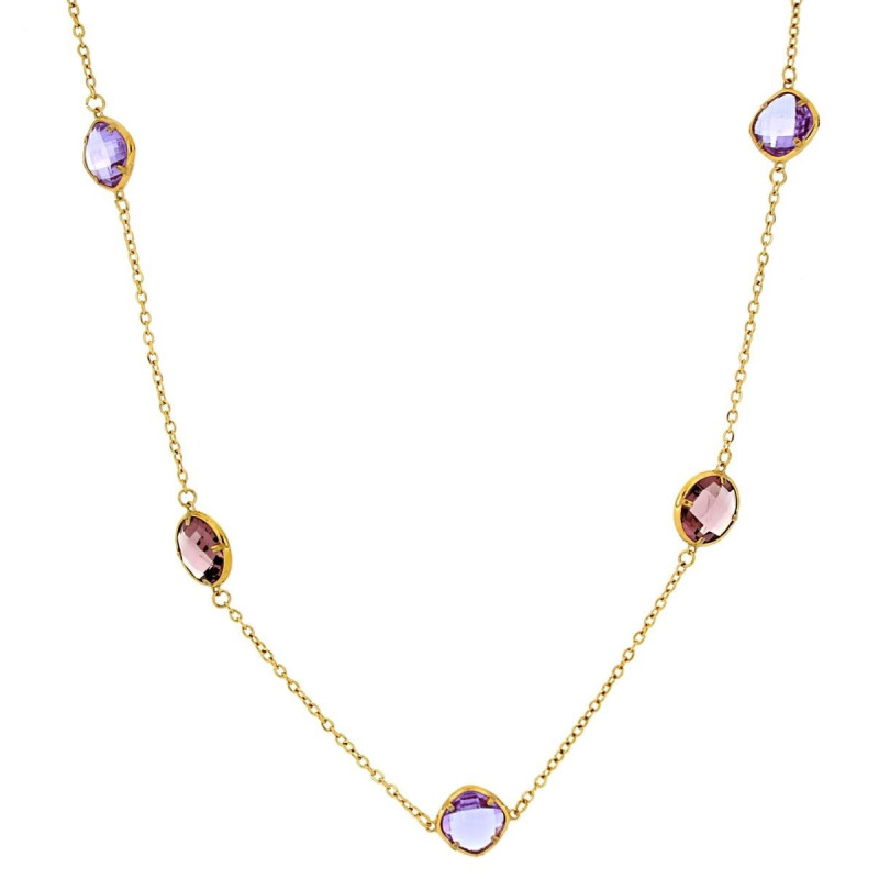 COLLANA LEDA CM 90+5 IN ACCIAIO