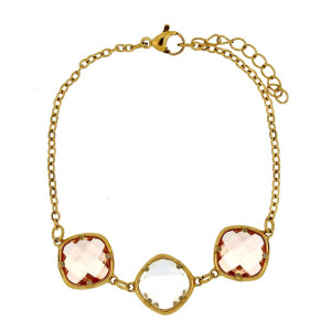 BRACCIALE LEDA CM 17+3  IN ACCIAIO