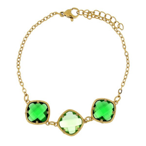 BRACCIALE LEDA CM 17+3  IN ACCIAIO