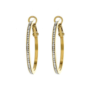 ORECCHINI CERCHIO ACCIAIO MM 30