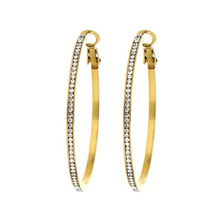 ORECCHINI CERCHIO ACCIAIO MM 40