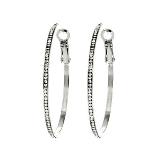 ORECCHINI CERCHIO ACCIAIO MM 40