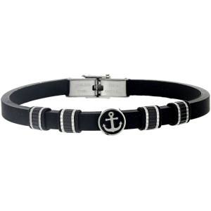 BRACCIALE UOMO IN SILICONE E ACCIAIO