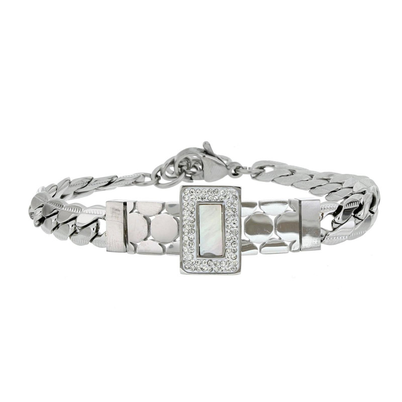 BRACCIALE CLEOPATRA CM 17+4 IN ACCIAIO MM 12