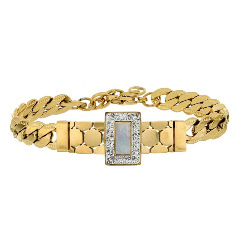 BRACCIALE CLEOPATRA CM 17+4 IN ACCIAIO MM 12