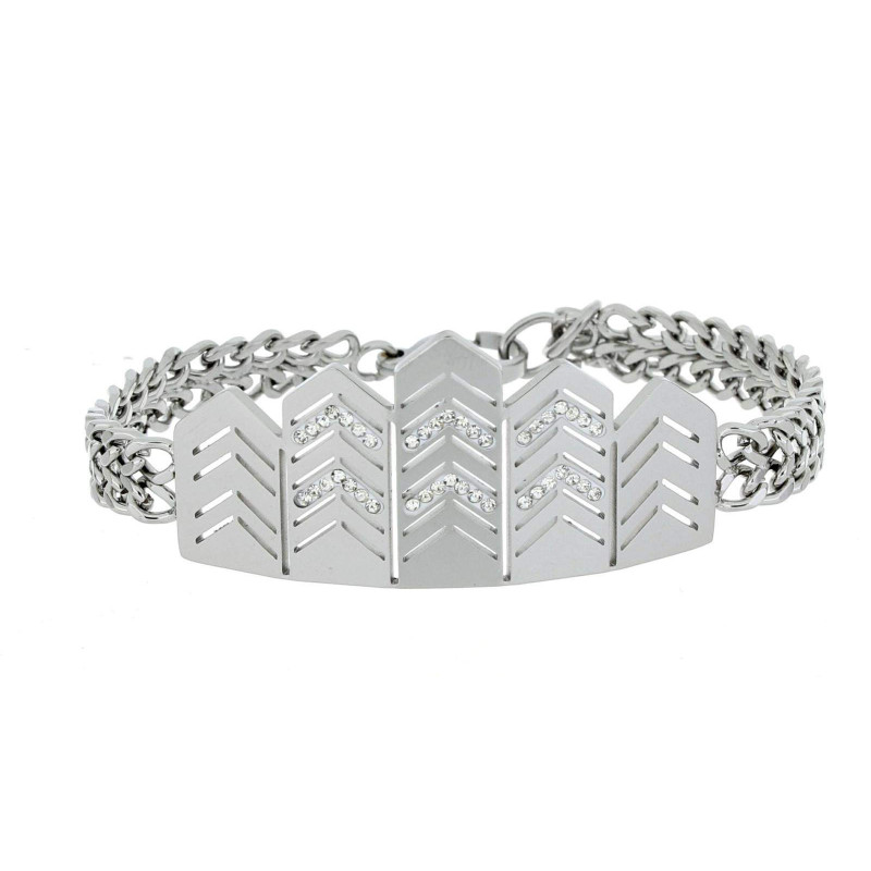 BRACCIALE CLEOPATRA CM 17+4 IN ACCIAIO MM 19