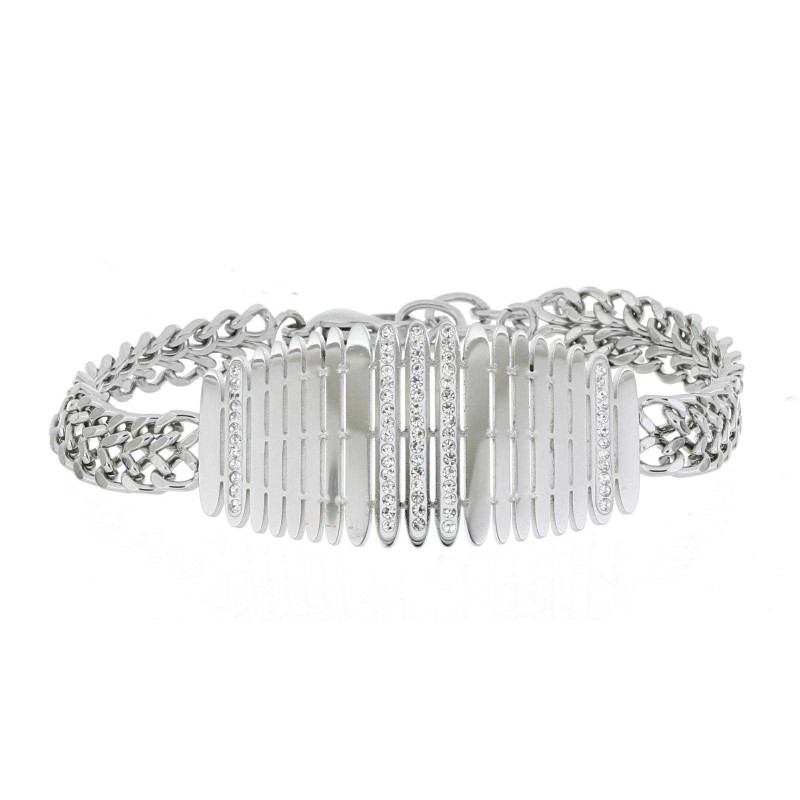 BRACCIALE CLEOPATRA CM 17+4 IN ACCIAIO MM 22