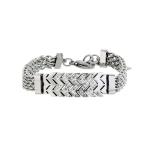 BRACCIALE CLEOPATRA CM 17+4 IN ACCIAIO MM 12