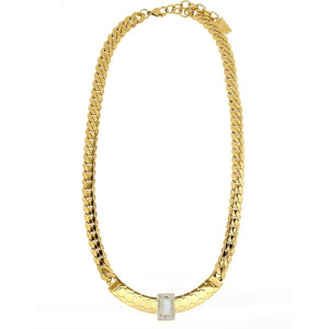 COLLANA CLEOPATRA CM 45+5 IN ACCIAIO MM 12