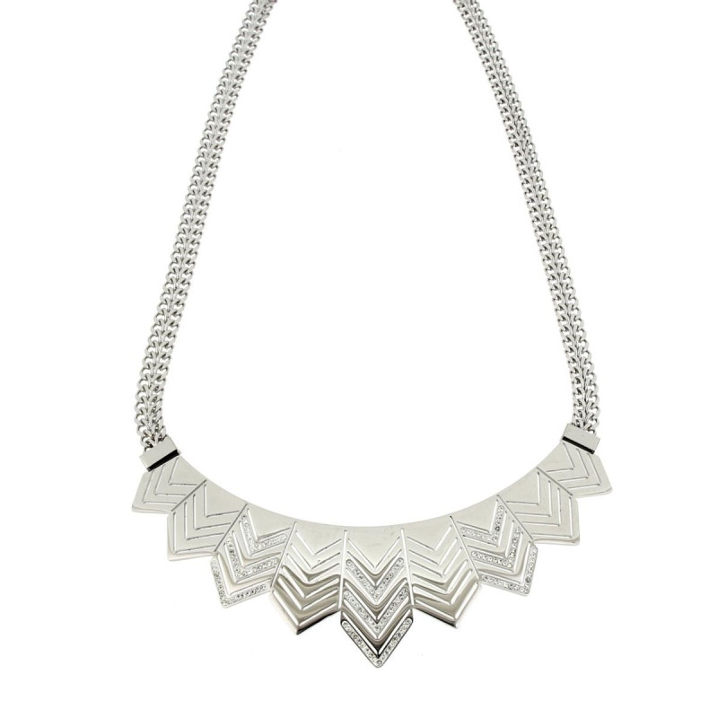COLLANA CLEOPATRA CM 45+5 IN ACCIAIO MM 36