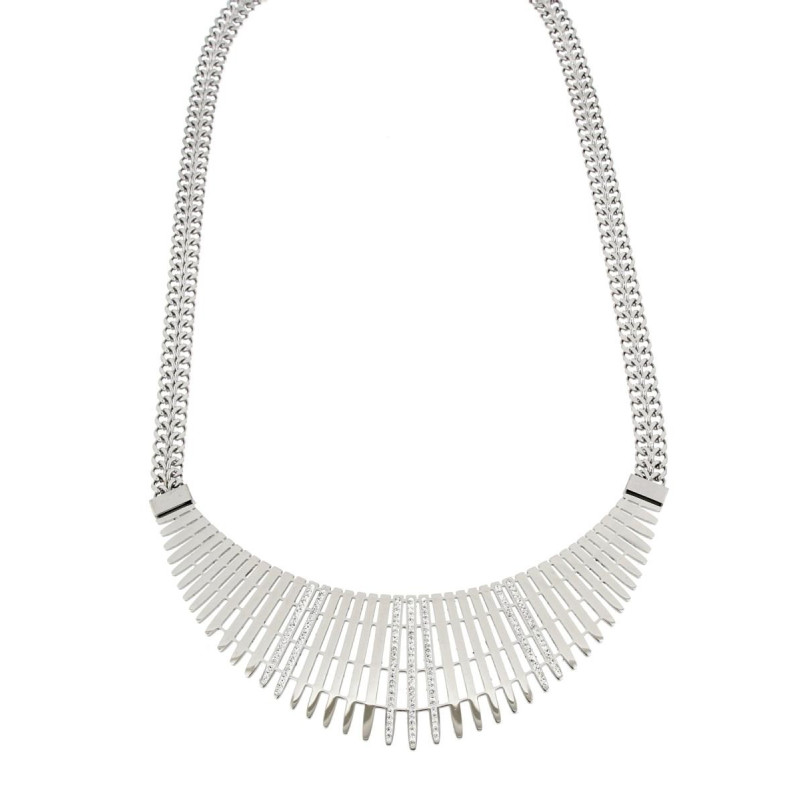 COLLANA CLEOPATRA CM 45+5 IN ACCIAIO MM 36