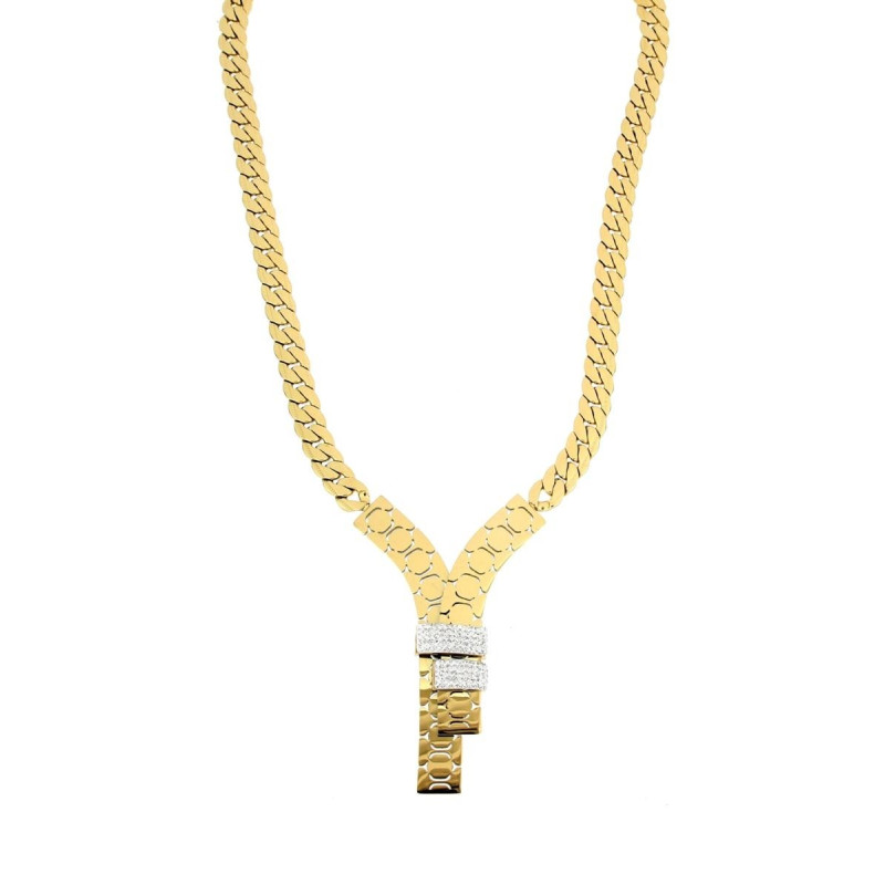 COLLANA CLEOPATRA CM 45+5 IN ACCIAIO MM 70
