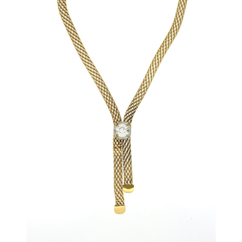 COLLANA CLEOPATRA CM 45+5 IN ACCIAIO MM 70