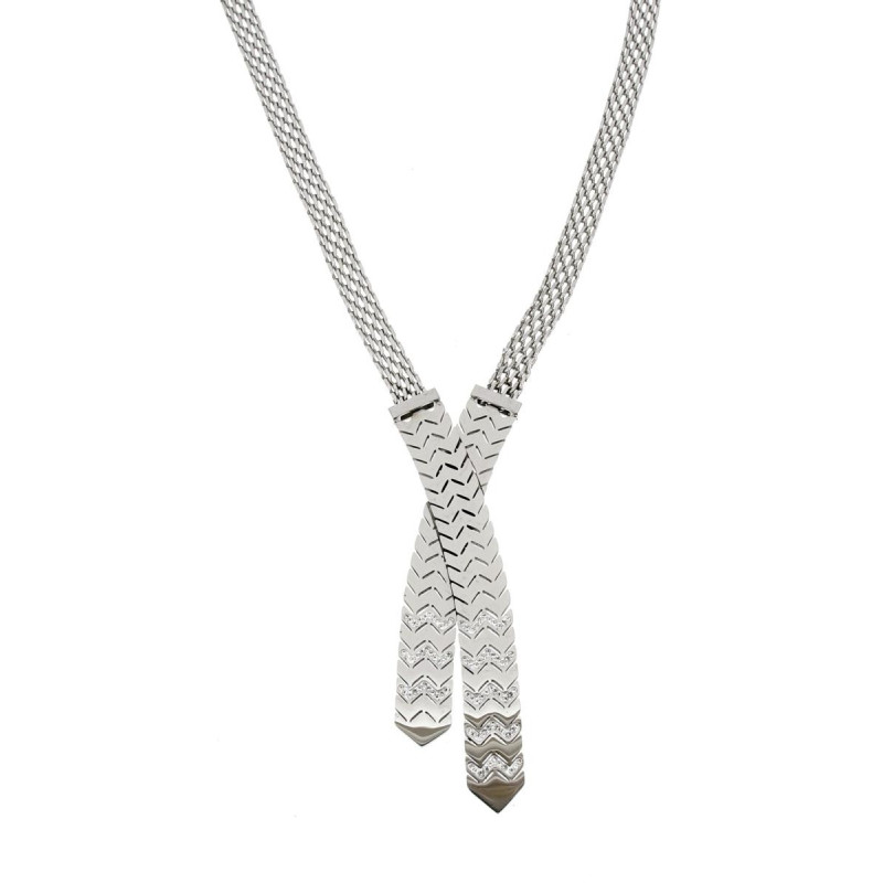 COLLANA CLEOPATRA CM 45+5 IN ACCIAIO MM 93