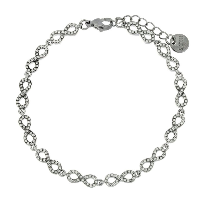 BRACCIALE MINERVA MM 5 IN ACCIAIO CM 17+4