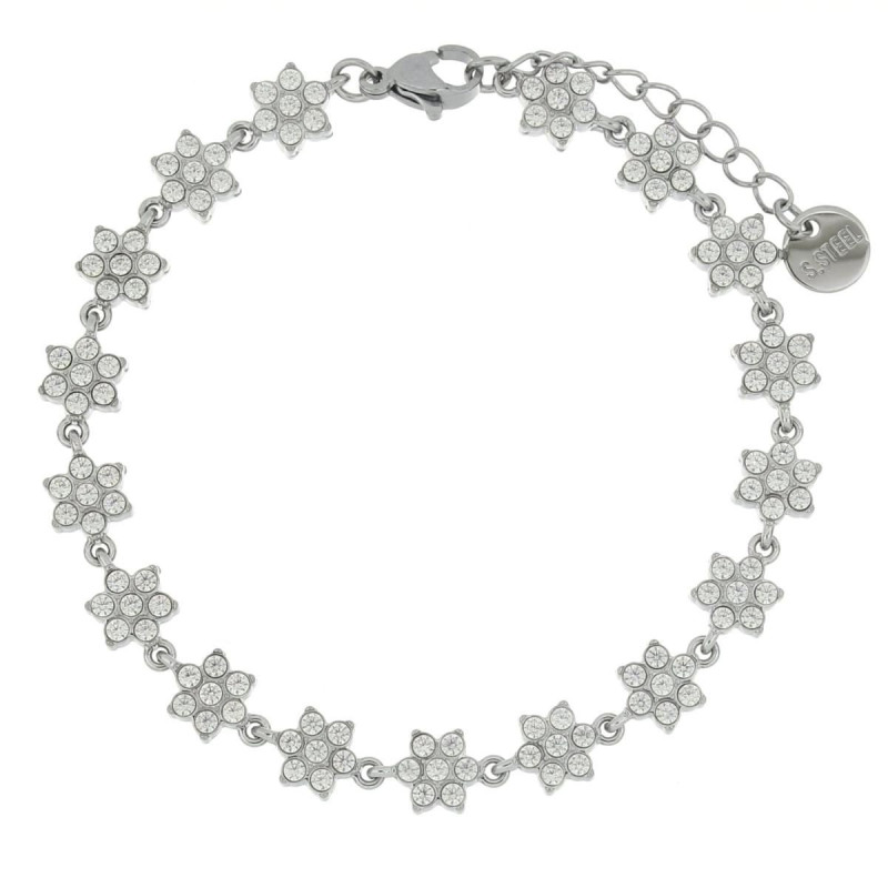 BRACCIALE MINERVA MM 7 IN ACCIAIO CM 17+4