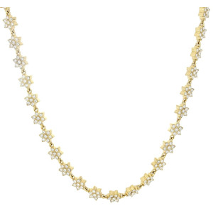 COLLANA CM 42+5 MINERVA IN ACCIAIO MM 8