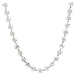 COLLANA CM 42+5 MINERVA IN ACCIAIO MM 8