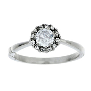 ANELLO PUNTO LUCE MM 8 IN ACCIAIO