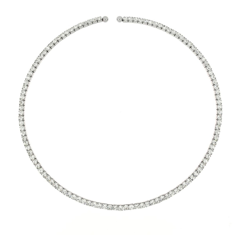 COLLANA "TENNIS" A CHOKERS MM 3 IN ACCIAIO