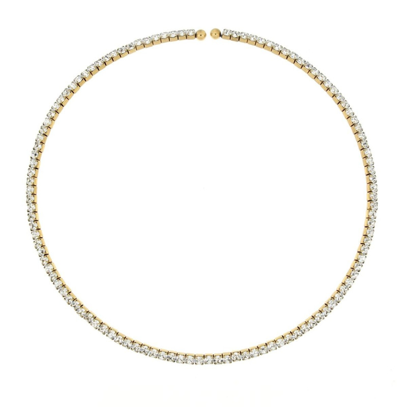 COLLANA "TENNIS" A CHOKERS MM 3 IN ACCIAIO