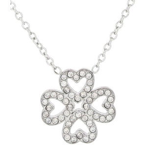 PENDENTE PORTAFORTUNA CON CATENA IN ACCIAO