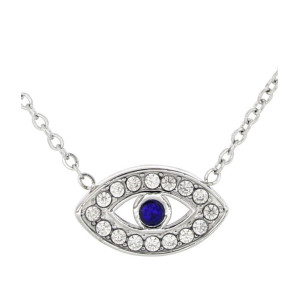 PENDENTE PORTAFORTUNA CON CATENA IN ACCIAO