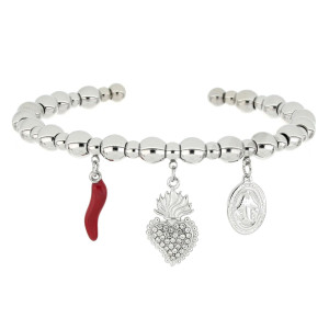 BRACCIALE CORNO IN ACCIAIO
