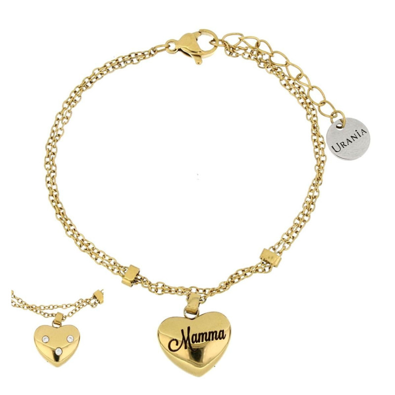 BRACCIALE "MAMMA" IN ACCIAIO