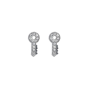 ORECCHINI A LOBO "ADANA" IN ACCIAIO MM 10