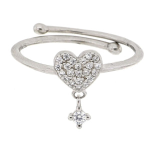 ANELLO PAVE' IN ARGENTO 925