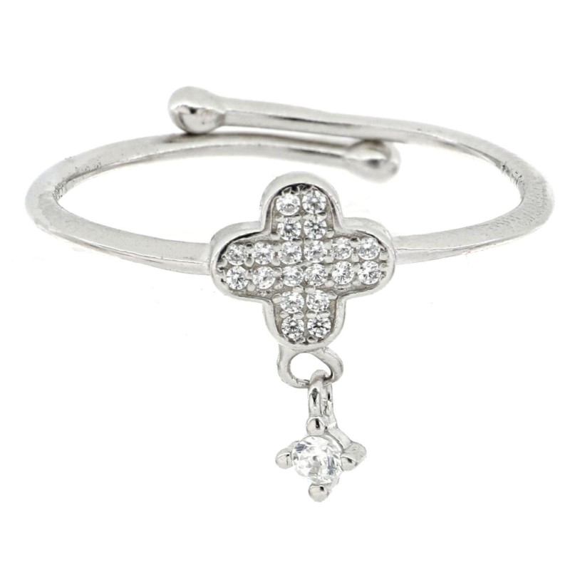ANELLO PAVE' IN ARGENTO 925