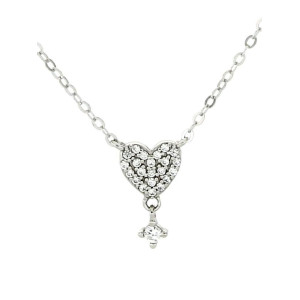 PENDENTE PAVE' IN ARGENTO 925