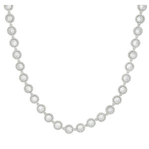 COLLANA CHOKERS CM 32+11 MINERVA IN ACCIAIO MM 8