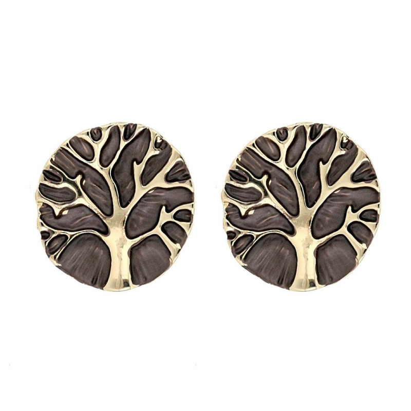 ORECCHINI MM 18 ARMONIA IN OTTONE