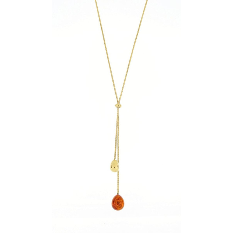 COLLANA CM 60 AURORA IN ACCIAIO MM 15X10