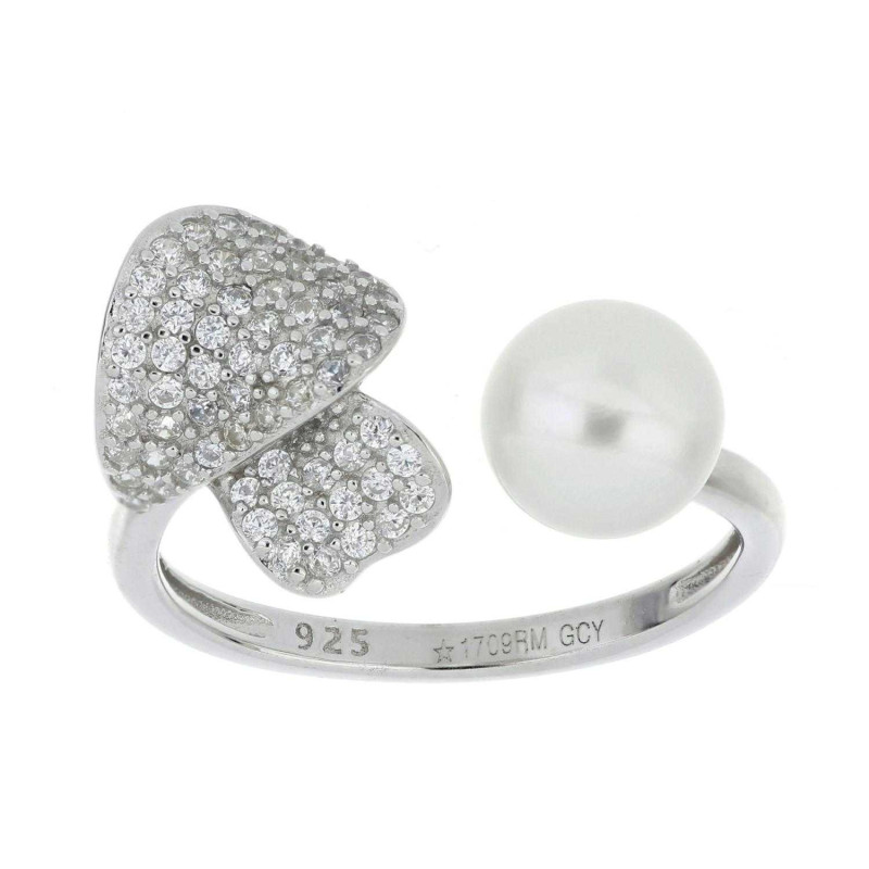ANELLO PERLA IN ARGENTO 925