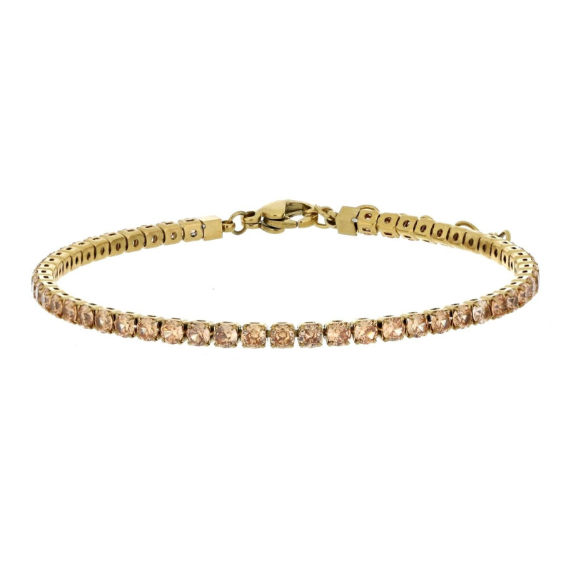 BRACCIALE TENNIS IN ACCIAIO