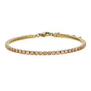 BRACCIALE TENNIS IN ACCIAIO