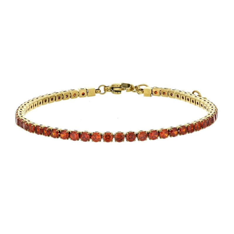 BRACCIALE TENNIS IN ACCIAIO