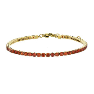 BRACCIALE TENNIS IN ACCIAIO