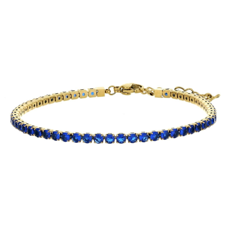 BRACCIALE TENNIS IN ACCIAIO