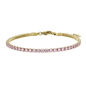 BRACCIALE TENNIS IN ACCIAIO