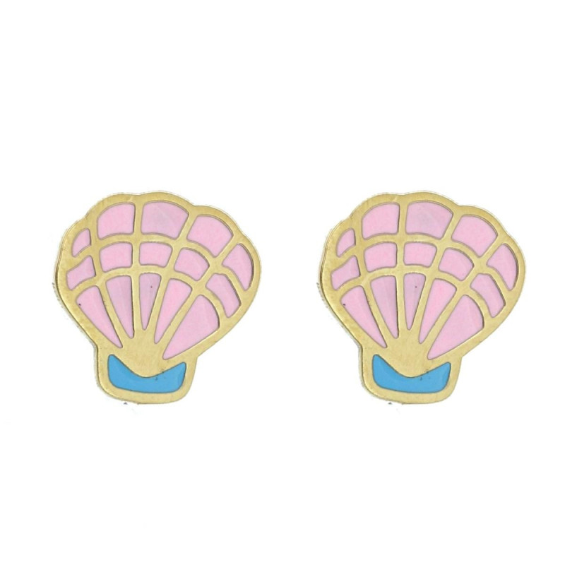 ORECCHINI BABY CONCHIGLIA MM 10 IN ACCIAIO