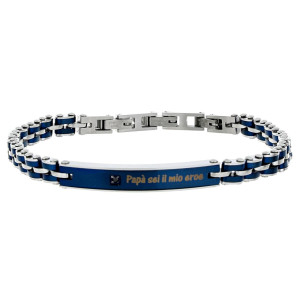 BRACCIALE CM 22 PAPA' IN ACCIAIO