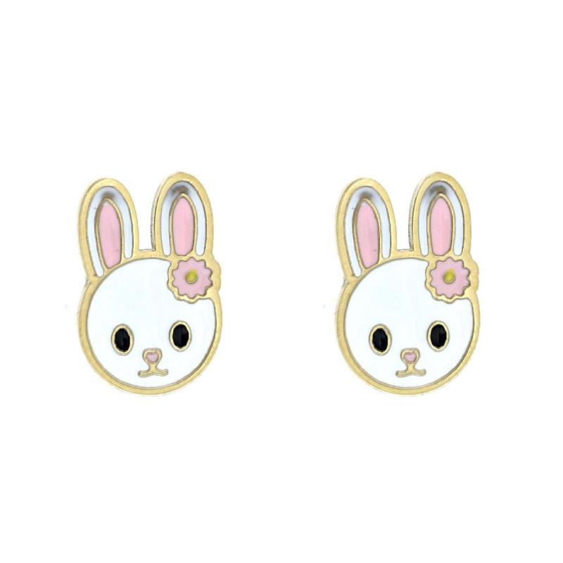 ORECCHINI BABY CONIGLIETTO MM 11 IN ACCIAIO