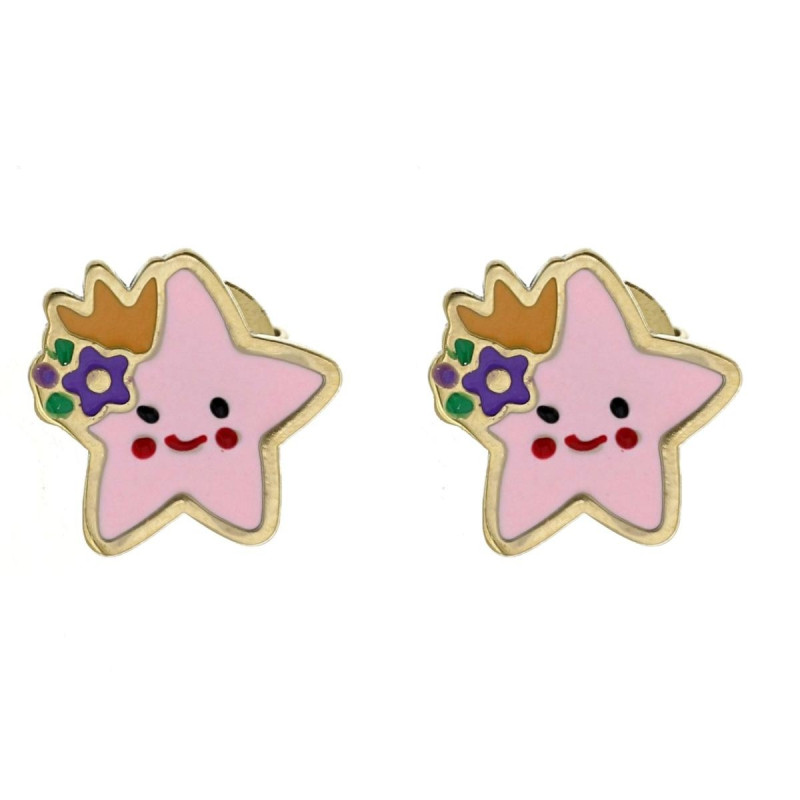 ORECCHINI BABY STELLA MM 10 IN ACCIAIO